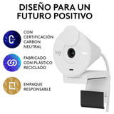 Cámara Web Logitech Brio 300 - Blanca