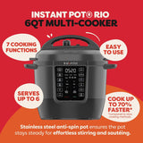 Olla Electrica Instant Pot Rio Gourmet 9 en 1 5.7L - Negro