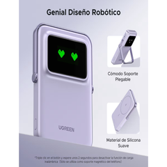 Bateria UGreen Uno Magnetic Wireless Power Bank 20W 5000mAh - Lila