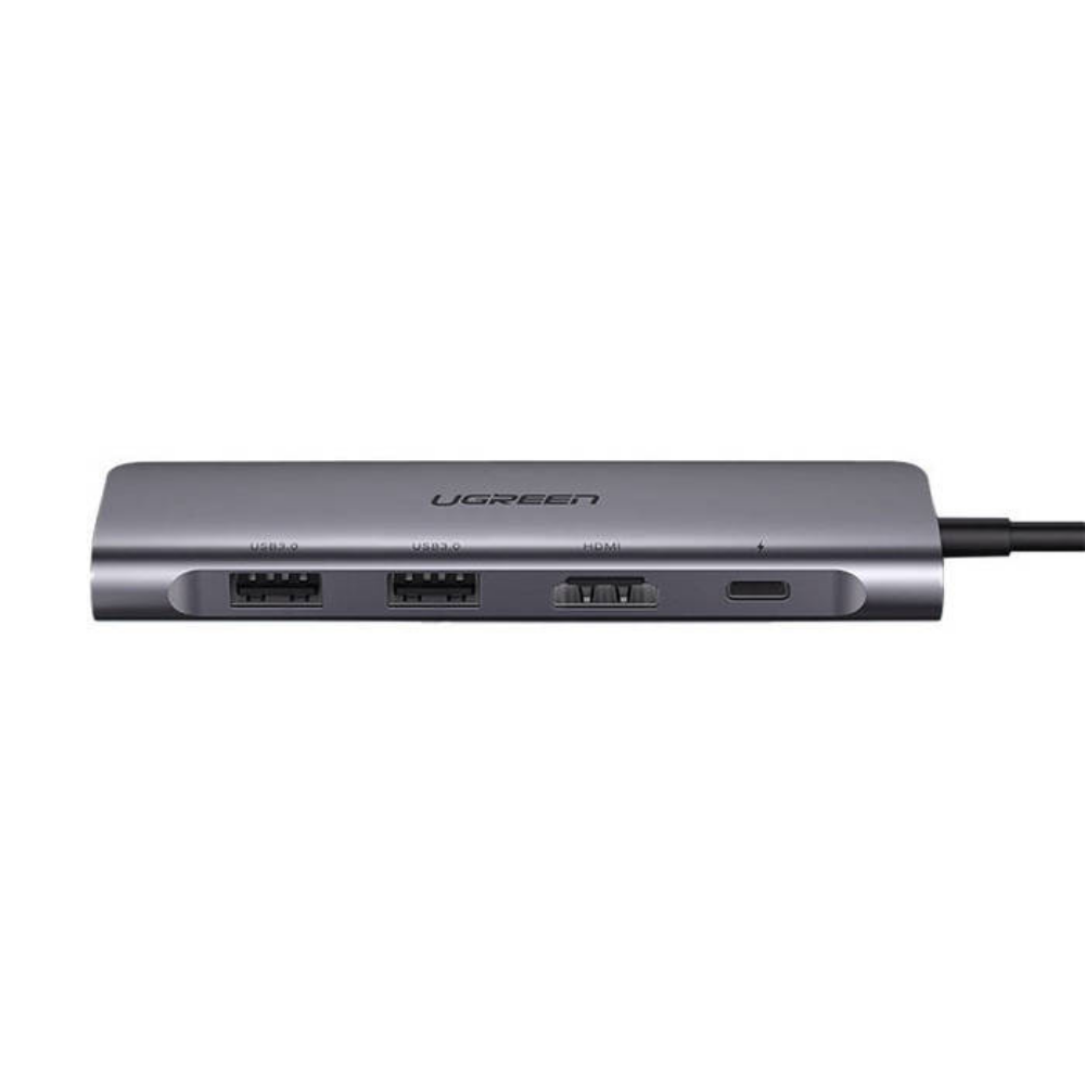 Adaptador UGreen 7 In 1 USB-C Multifunction Adapter - Gris