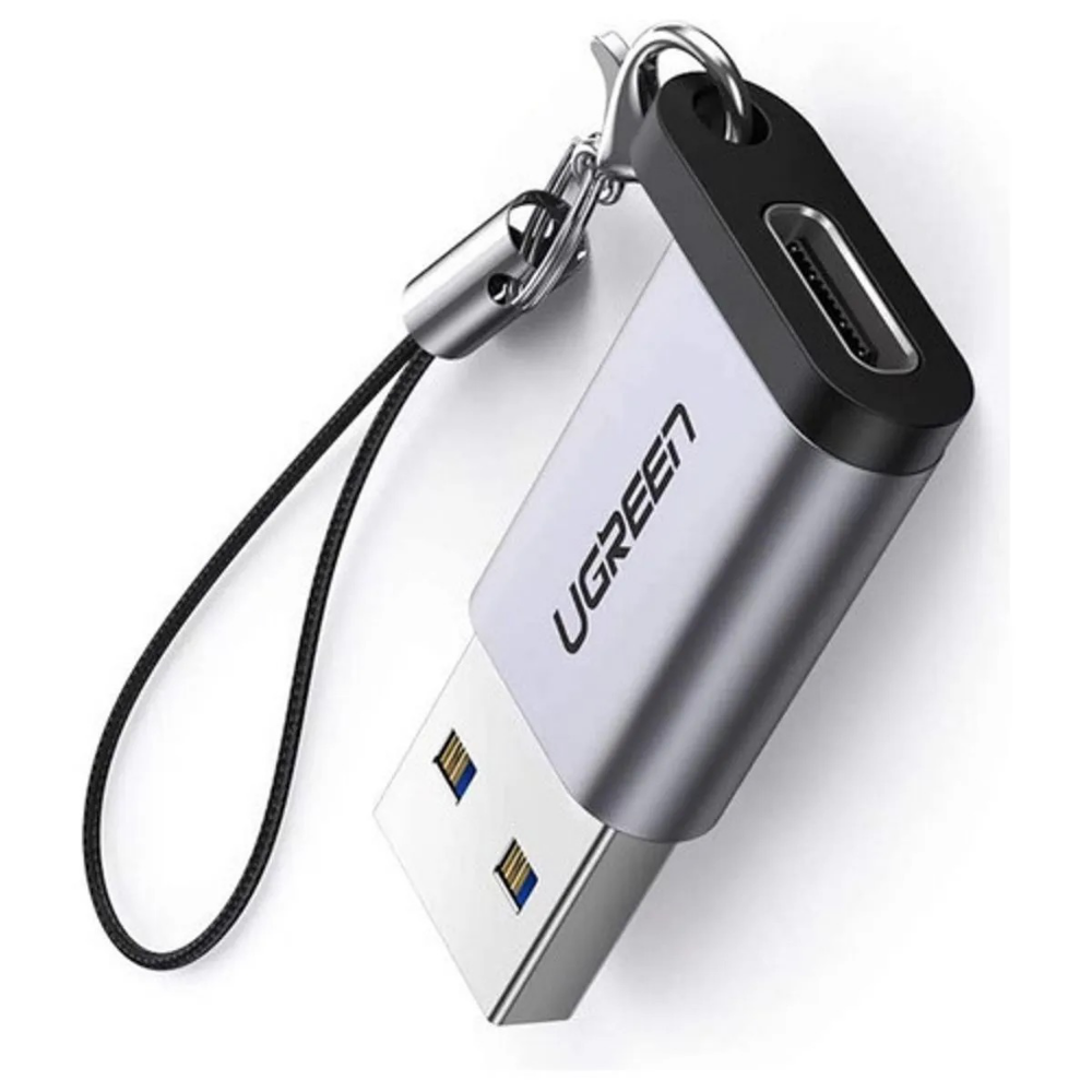 Adaptador UGreen USB-A a USB-C - Gris