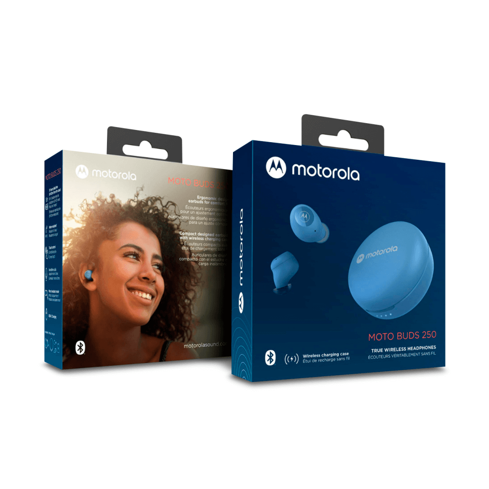 Audífonos Inalámbricos Motorola Buds 250 TWS (Azul) - PC / Móvil