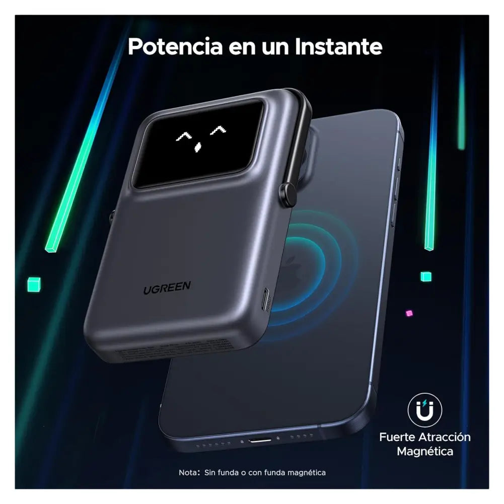 Bateria UGreen UNO Magnetic Wireless Power Bank 20w 10000mAh - Negro