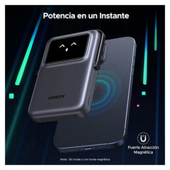 Bateria UGreen UNO Magnetic Wireless Power Bank 20w 10000mAh - Negro