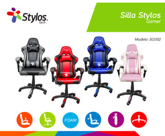 Silla Gamer Stylos Tech - Azul