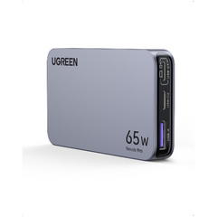 Cargador UGreen Nexode Pro 3-Port GaN Ultra-Slim Fast Charger 65w (2 USB-C, 1 USB-A) - Gris