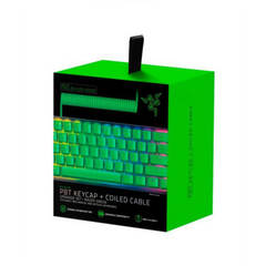 Kit de Teclas Razer PBT Keycap + Coiled Cable Upgrade Set (Ingles) - Verde