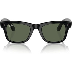 Lentes RayBan Meta Wayfarer Negro Brillante y Mica G15 - Verde