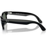 Lentes RayBan Meta Wayfarer Negro Brillante y Mica G15 - Verde