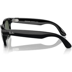 Lentes RayBan Meta Wayfarer Negro Brillante y Mica G15 - Verde