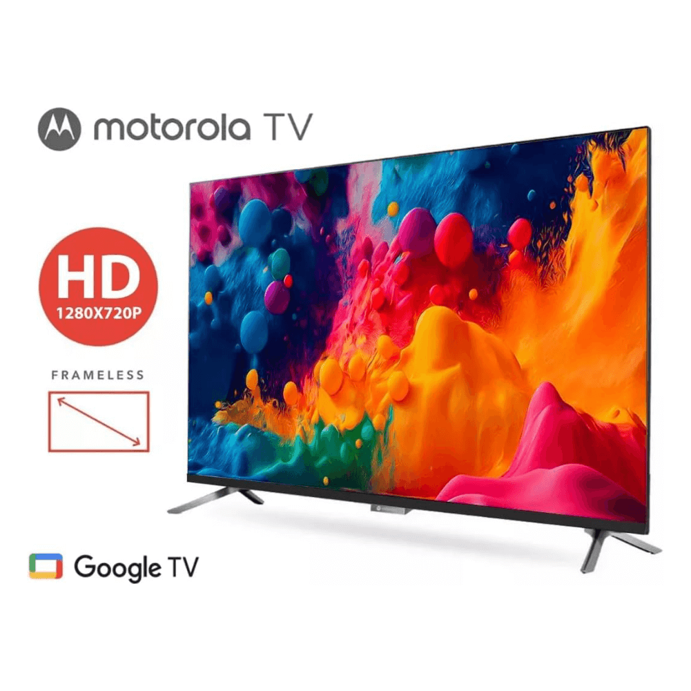Pantalla Motorola 32" Google TV HD - Negro