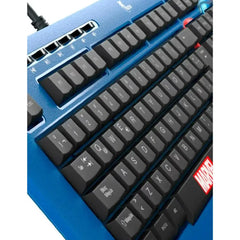 Teclado Alambricó XTech XTK-M401CA Español - Capitan America Azul