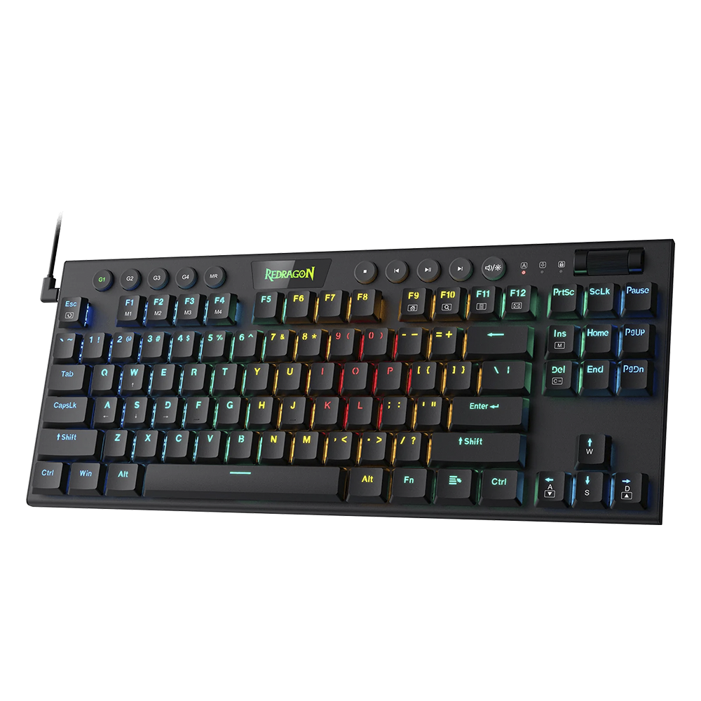 TECLADO 80% GAMER REDRAGON HORUS TKL K622-RGB CABLEADO
