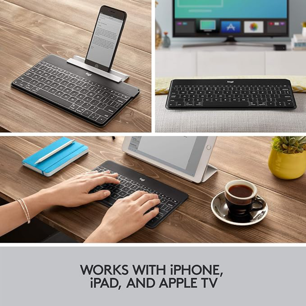 Teclado Inalambrico Logitech Keys To Go iPhone iPad Apple TV Neg iMports 77