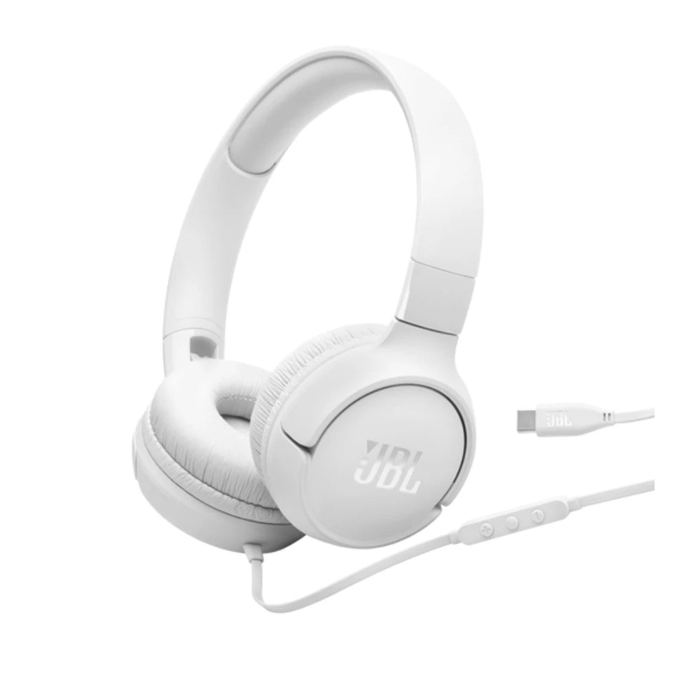 Audífonos Alámbricos JBL Tune 520C USB-C - Blanco