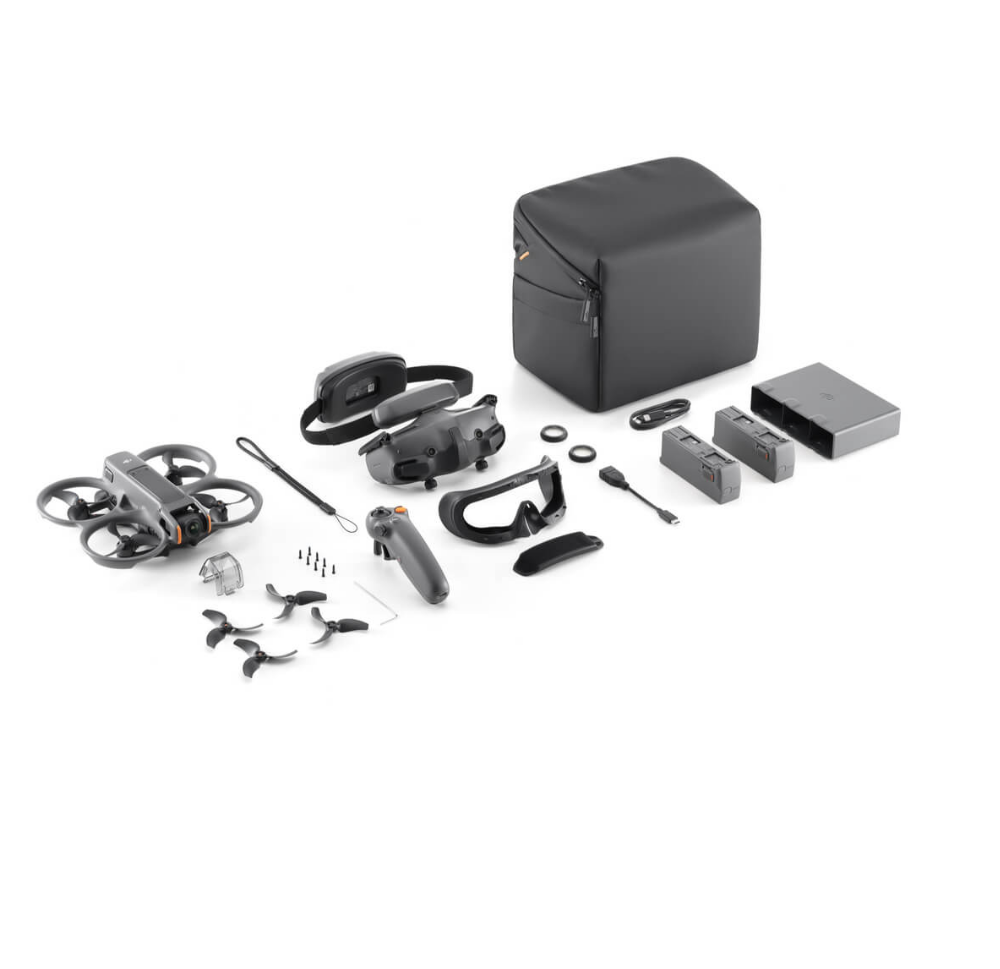 Kit Dron DJI Avata 2 Fly More Combo (Three Bateries) - Gris