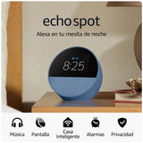 Bocina Alambrica Amazon Echo Spot - Azul