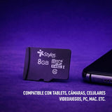 Memoria MicroSD Stylos Tech 8GB Class 10