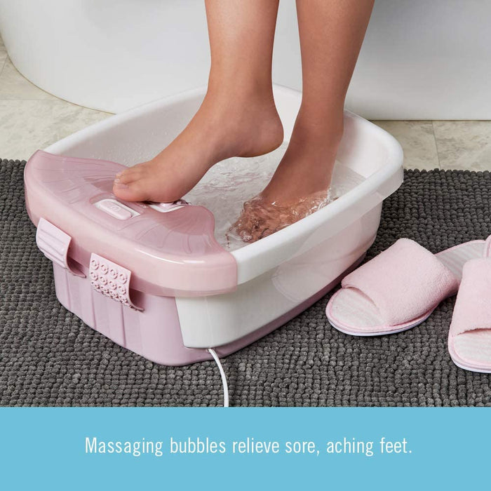 Masajeador de Pies HoMedics Bubble Bliss Deluxe Footbath - Rosa