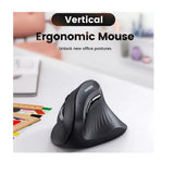 Mouse Ergonómico Inalámbrico Ugreen Vertical 25444 - Negro