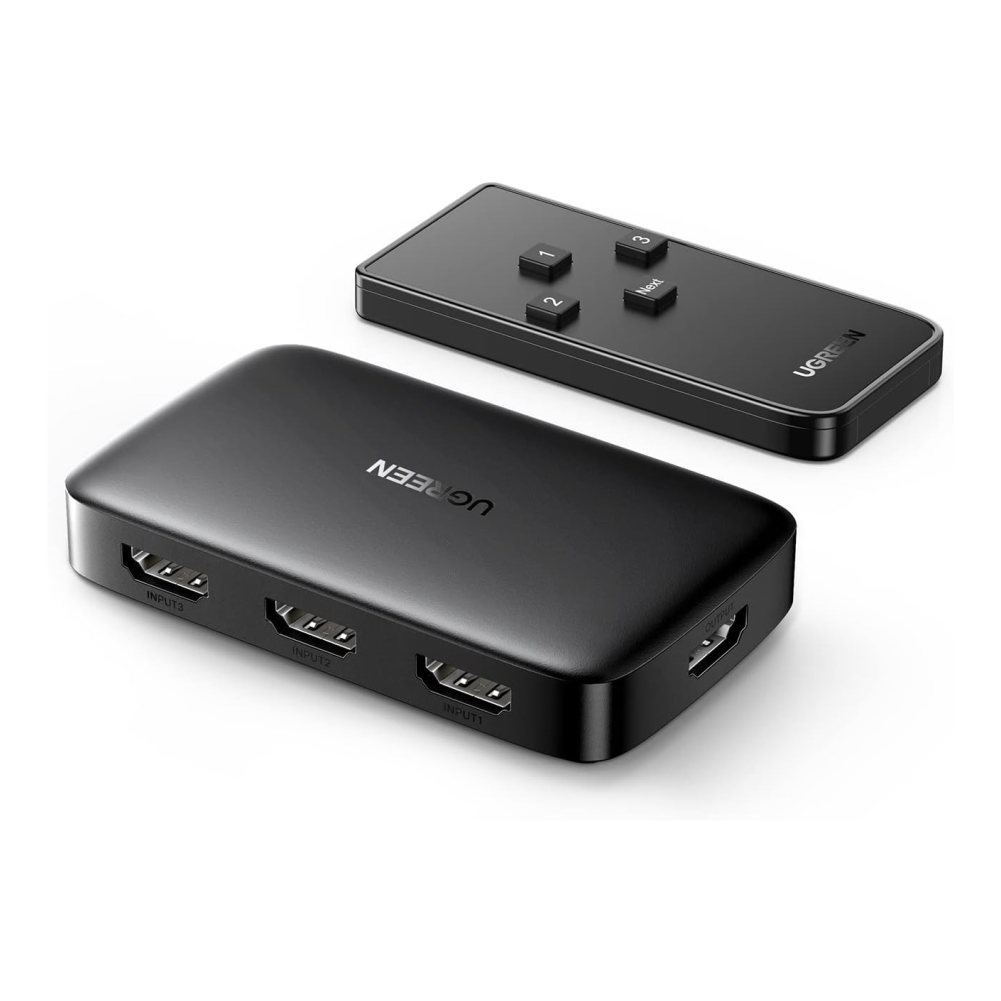 Adaptador UGreen HDMI Switch 3 In 1 Out - Negro