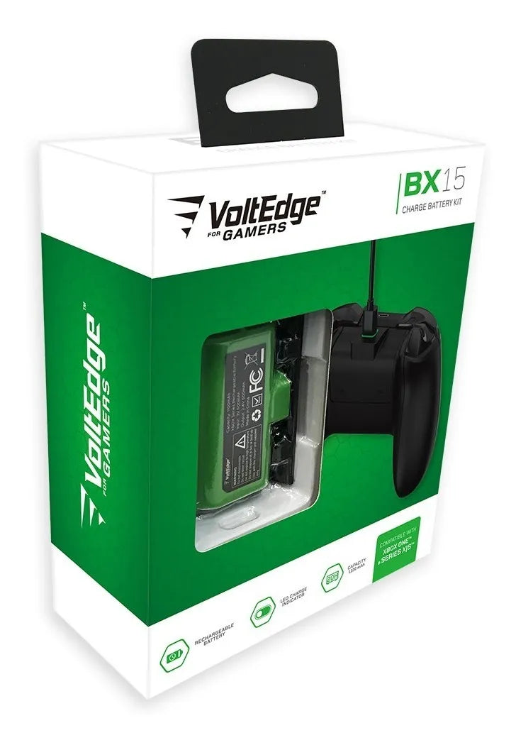 Accesorio XBX Bateria Recargable con Cable Voltedge BX15 XBOX One / Series S/X - 1pza (Verde)
