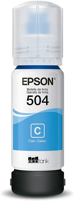 Botella de Tinta Epson Ecotank 504 - Cian