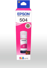 Botella de Tinta Epson Ecotank 504 - Magenta