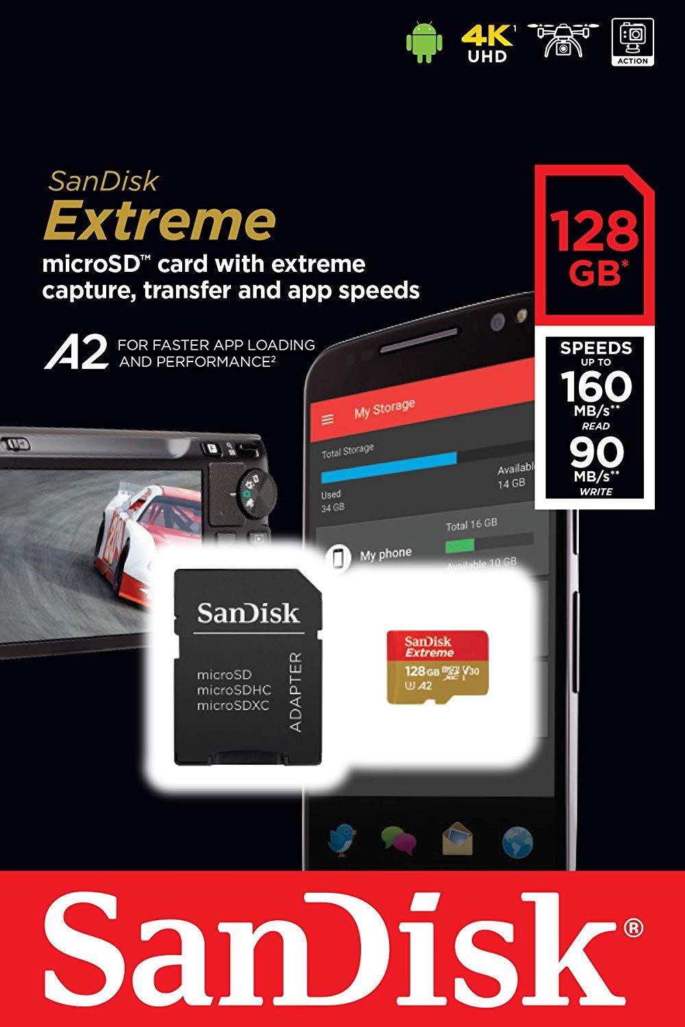 Memoria Micro SD Sandisk Extreme 128gb - iMports 77