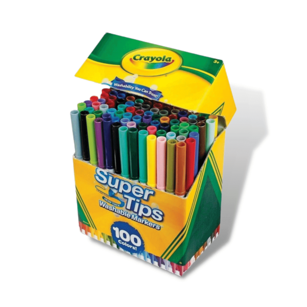 Plumones Crayola lavables 100 piezas Super Tips - iMports 77