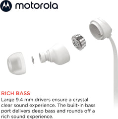 Audífonos Alámbricos Motorola Earbuds 3-S (Turquesa) - Móvil