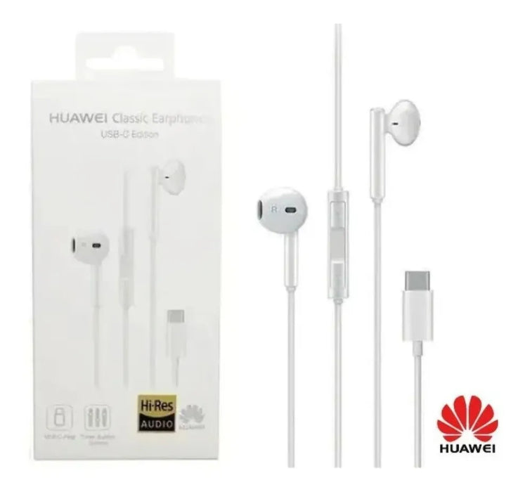 Audífonos Alámbricos Huawei Classic Earphones USB-C - Blanco