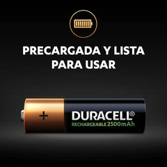 Bateria Recargable Duracell - AA 4pzs