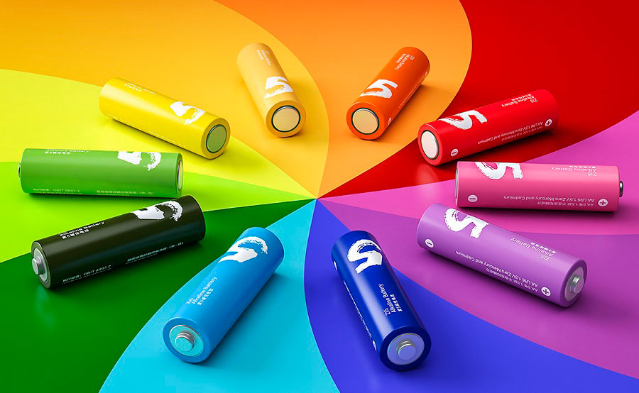 Baterias Alcalinas Xiaomi AA Rainbow Bateries - 10pzs (Arcoiris)