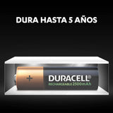 Bateria Recargable Duracell - AA 4pzs