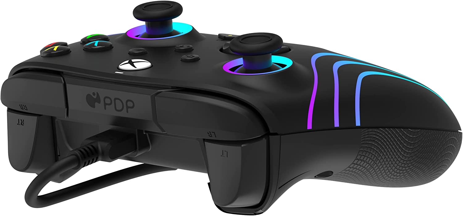 Control Alámbrico PDP Gaming Afterglow Wave (Negro) - XBOX One / Series S/X / PC