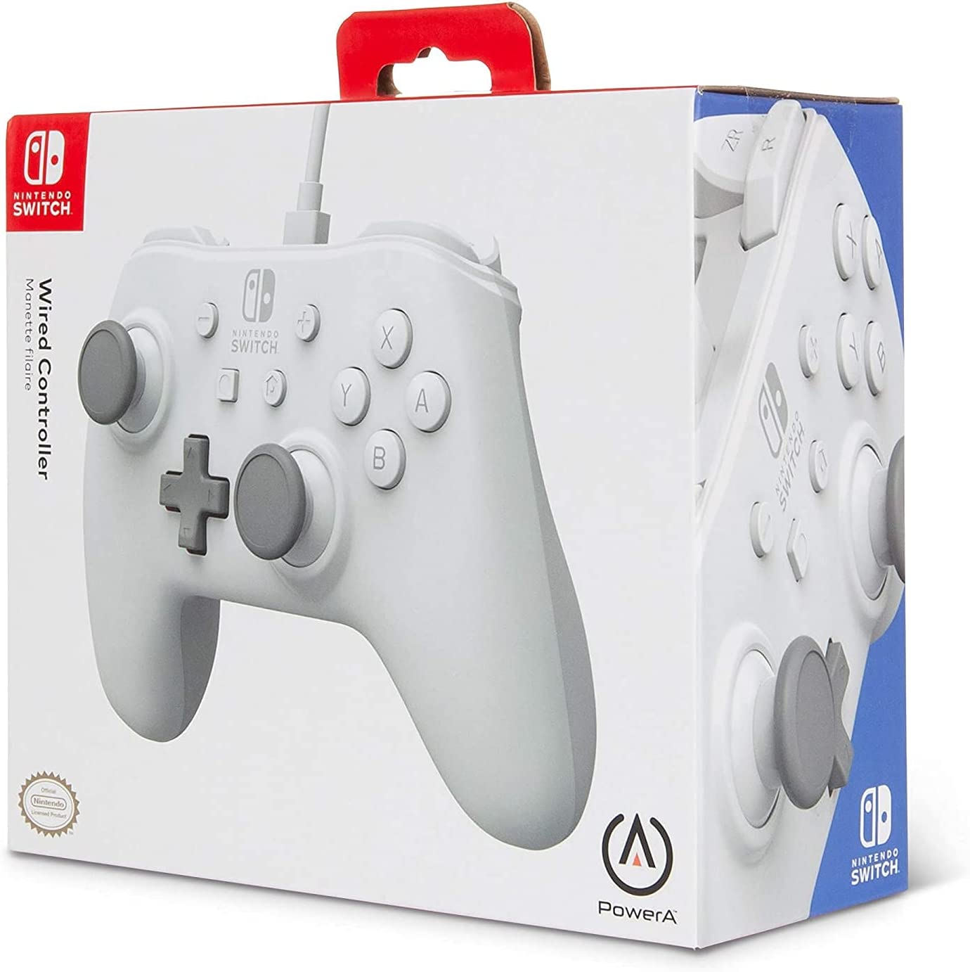 Control Alámbrico PowerA Nintendo Switch - Blanco