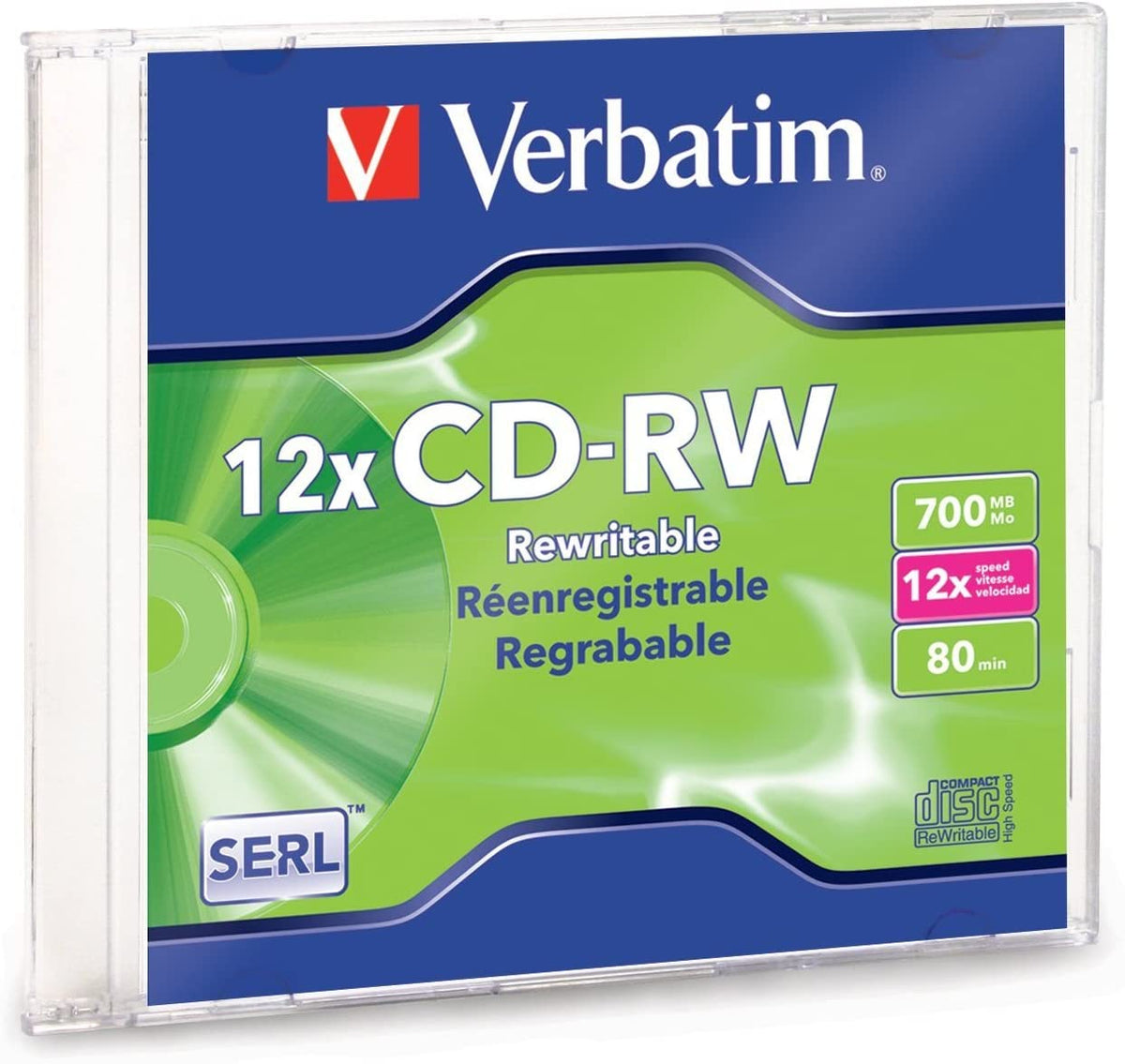 CD Regrabable Verbatim - 700Mb