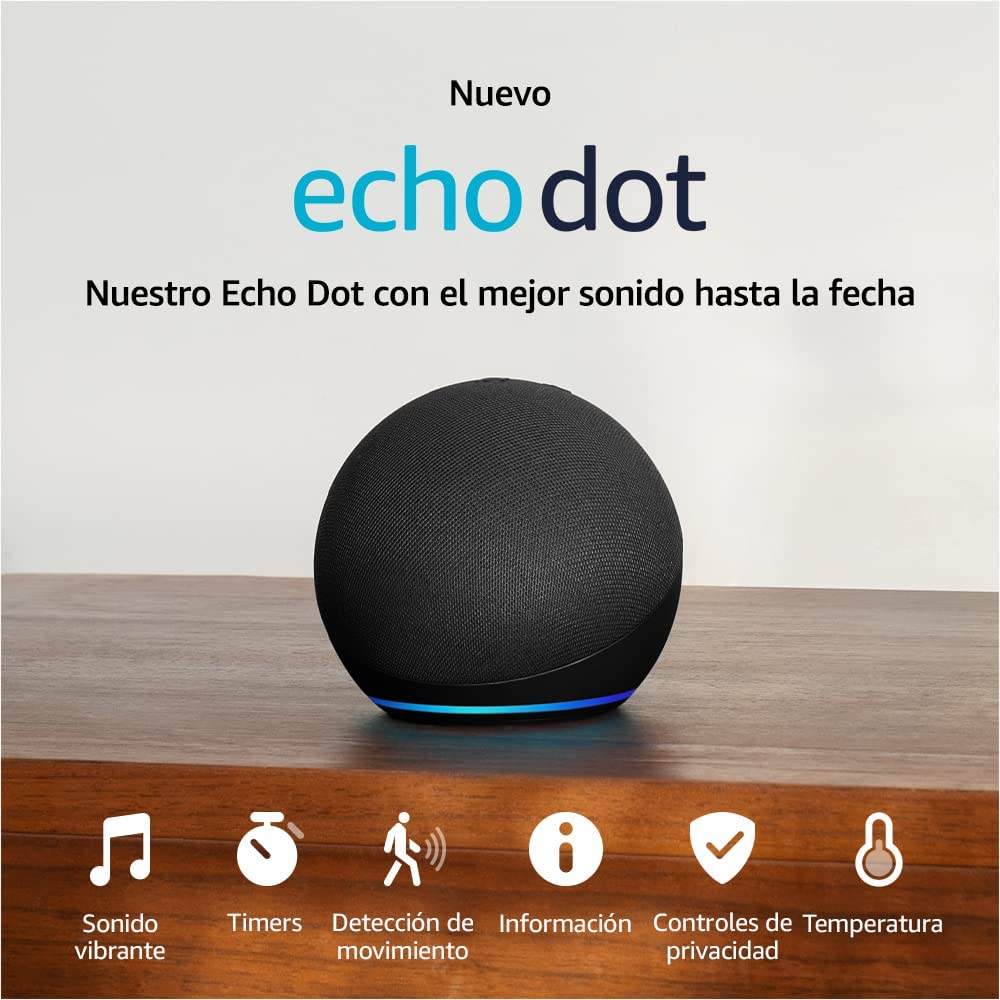 Amazon Echo Dot 5a Gen (Con Alexa) - Negro