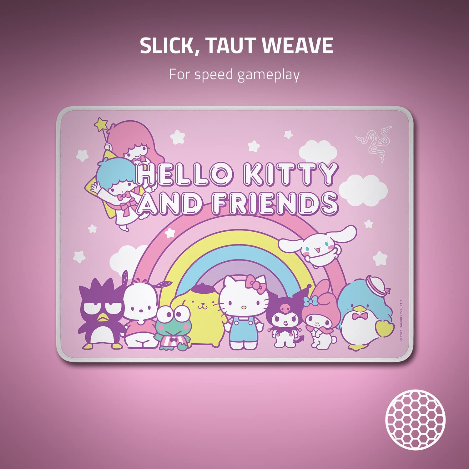 Mouse Pad Razer Goliathus + Mouse Deathadder Essential - Hello Kitty and Friends