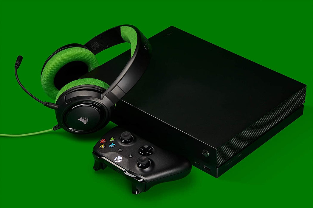 Audífonos Alámbricos Gamer Corsair HS35 Stereo (Verde) - XBOX One / PlayStation 4 / Nintendo Switch / PC / Móvil