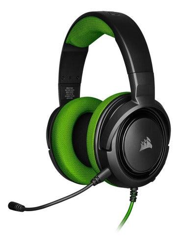 Audífonos Alámbricos Gamer Corsair HS35 Stereo (Verde) - XBOX One / PlayStation 4 / Nintendo Switch / PC / Móvil