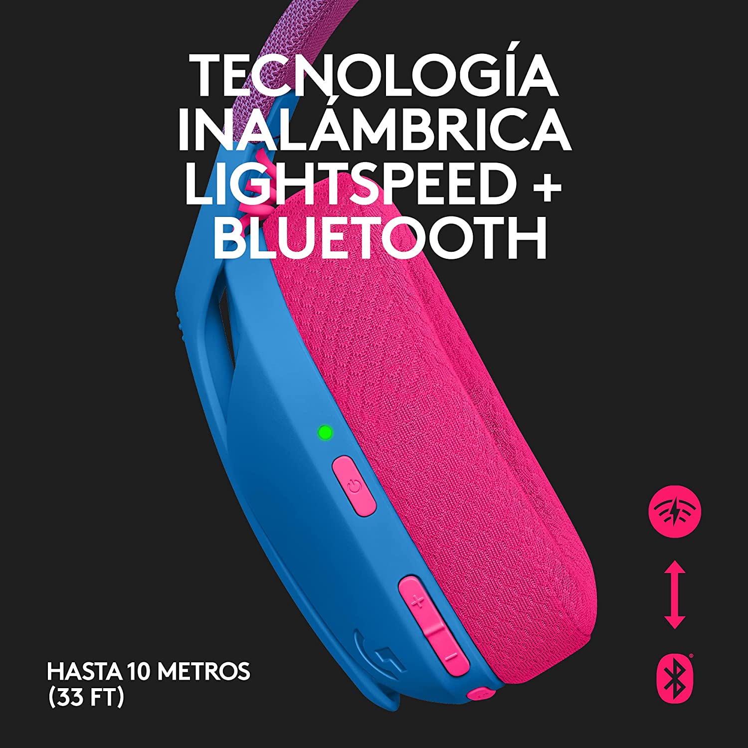 Audífonos Inalámbricos Gamer Logitech G435 (Azul) - PlayStation / PC / Móvil