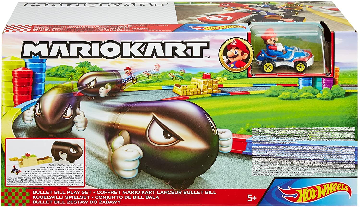Carro Mattel Hot Wheels Mario Kart Bullet Bill Play Set