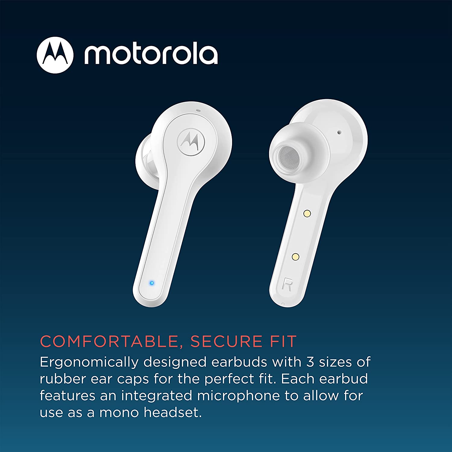 Audífonos Inalámbricos Motorola Moto Buds 085 (Blanco) - PC / Móvil