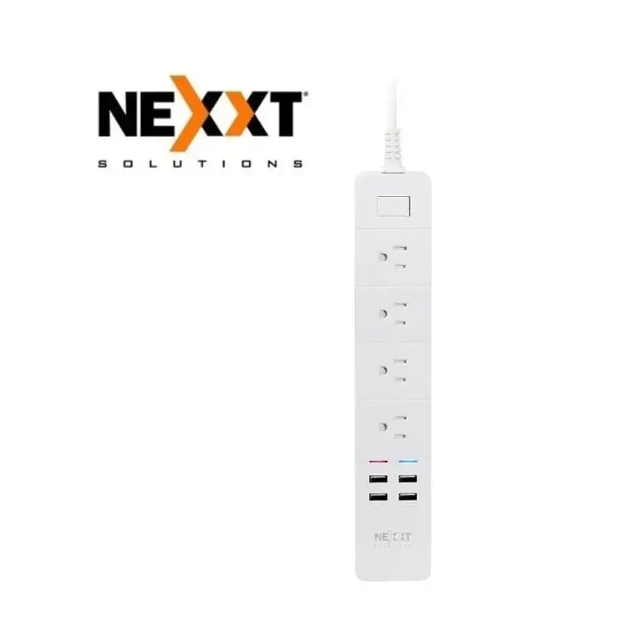 Multicontactos Inteligente Nexxt Solutions Home 4 USB - Blanco
