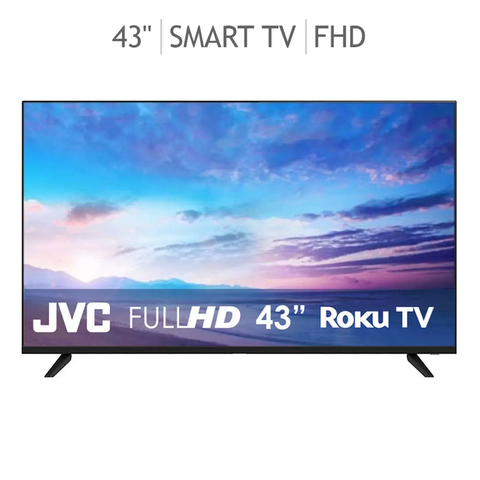 Pantalla JVC 43" FHD Smart TV Roku TV SI43FRF - Negro