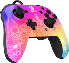 Control Alámbrico PDP Rematch Wired Controller (Star Spectrum) - Nintendo Switch