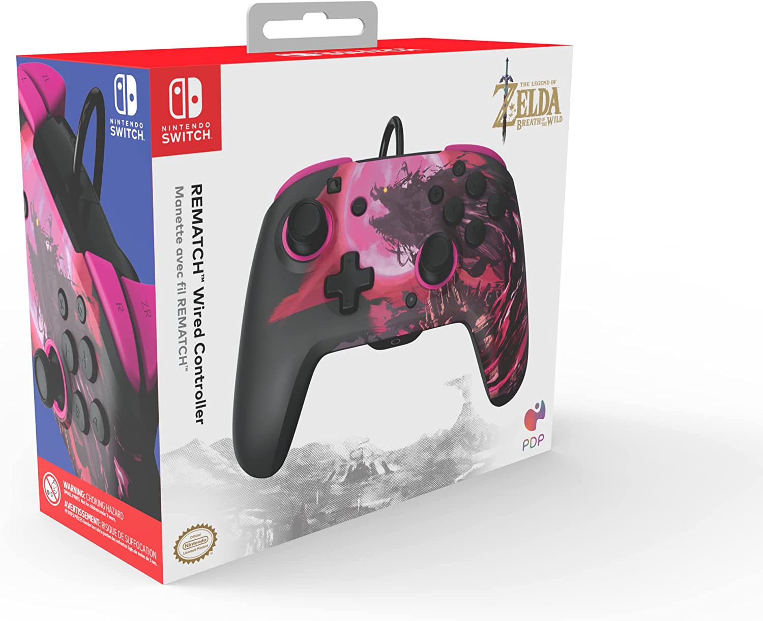 Control Alámbrico PDP Rematch Wired Controller (Calamity Ganon) - Nintendo Switch