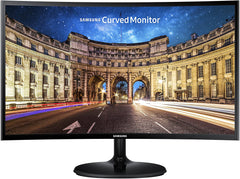 Monitor Samsung 24” Essential Curved Monitor CF390 - Negro